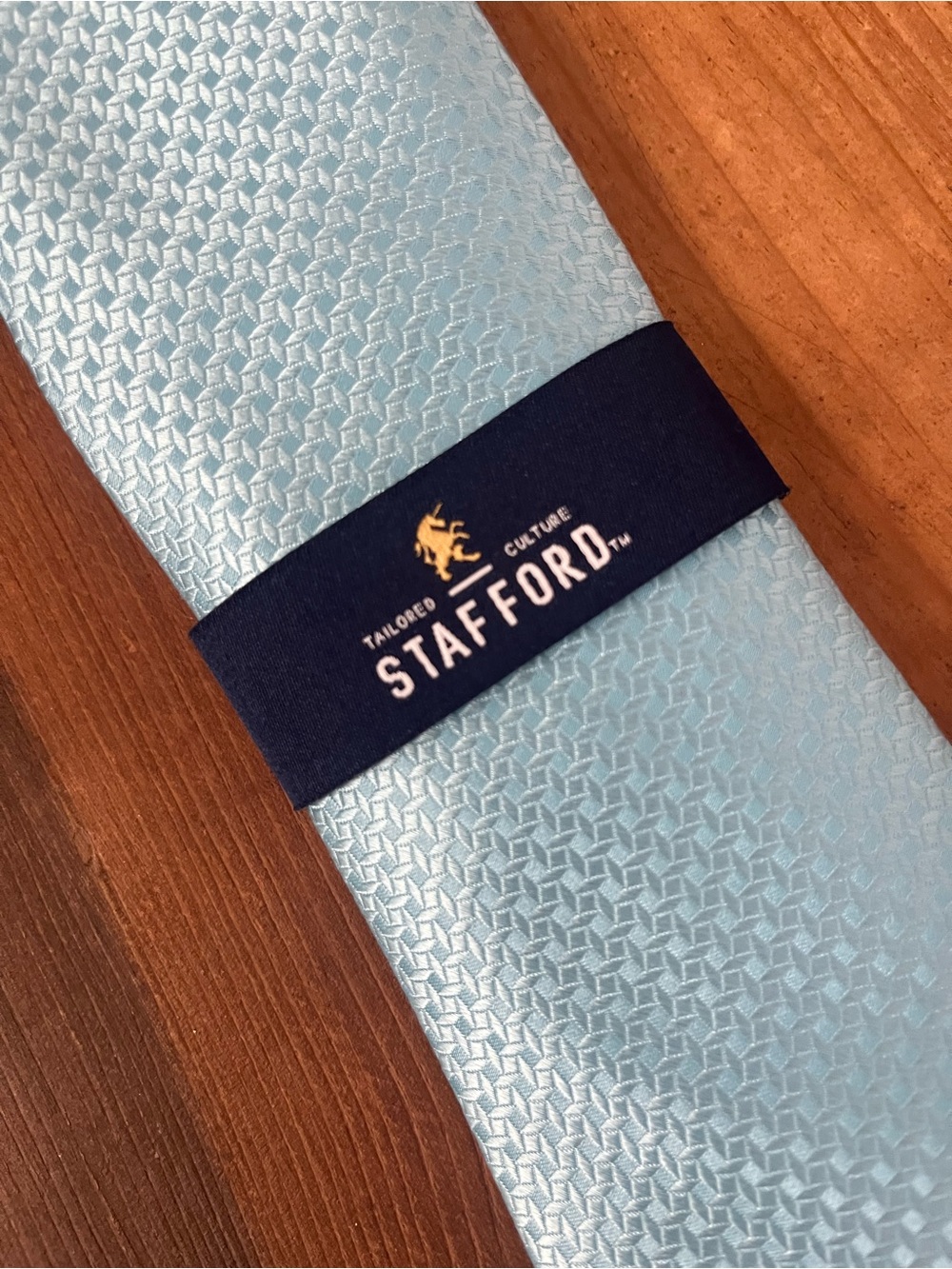 Stafford Pale Blue Textured Men's Tie